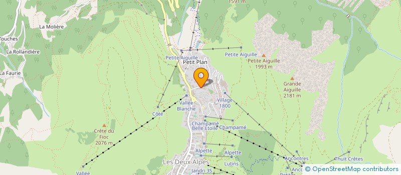 localisation de l'entreprise IND. AUBARD GWENAEL & BERNARD MAUD à LES DEUX ALPES