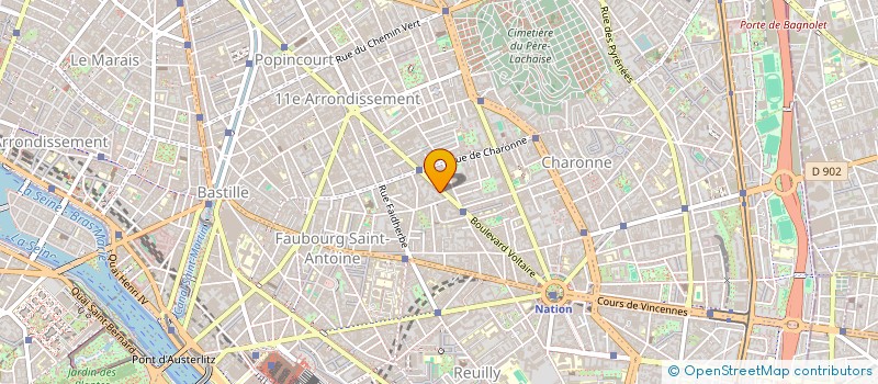 localisation de l'entreprise IND. AUBIN BENOIST REP PAR MR   CHARPENT  PARIS