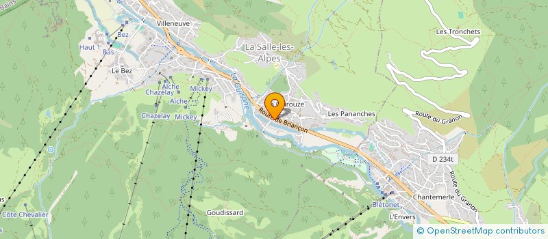 localisation de l'entreprise IND AUGIER VALDENAIRE  LA SALLE-LES-ALPES