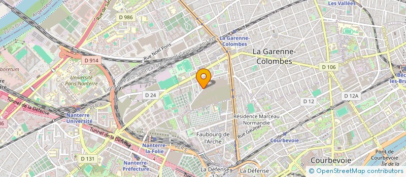 localisation de l'entreprise IND BARET ROUX à LA GARENNE-COLOMBES