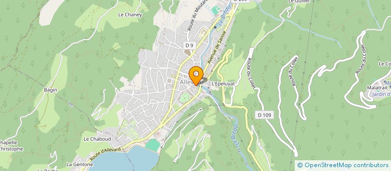 localisation de l'entreprise IND BARRET ET LANTENOIS  ALLEVARD