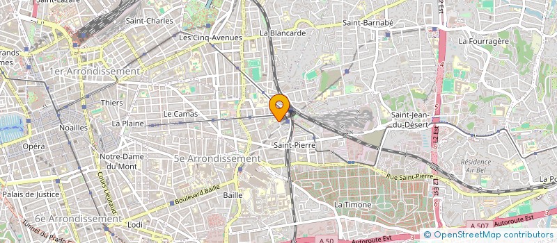 localisation de l'entreprise IND BATTAGLIA - WAGNER  MARSEILLE