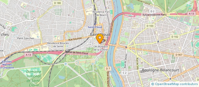 localisation de l'entreprise IND BENEZECH REP PAR SARL J TRODE ET à SAINT-CLOUD