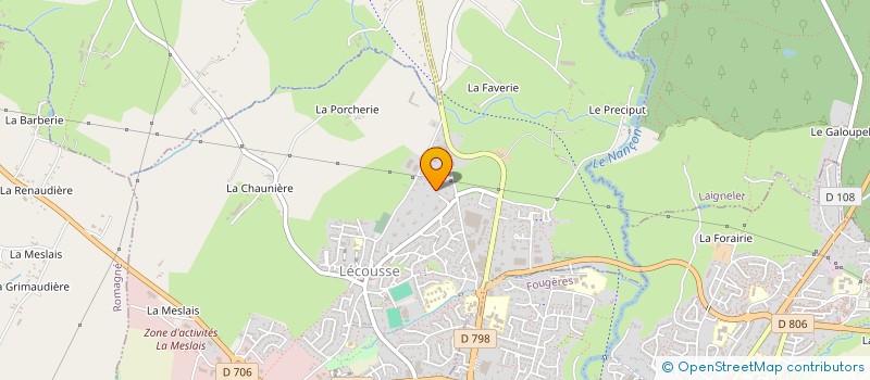 localisation de l'entreprise IND BIR  LECOUSSE