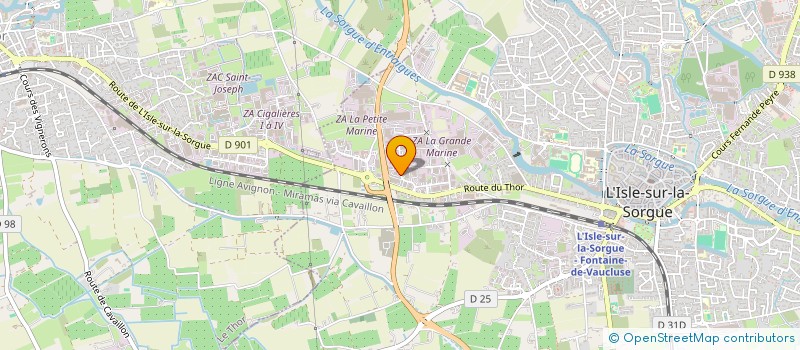 localisation de l'entreprise IND BLANC FRANCOISE ET LEGIER REGINE  L'ISLE-SUR-LA-SORGUE