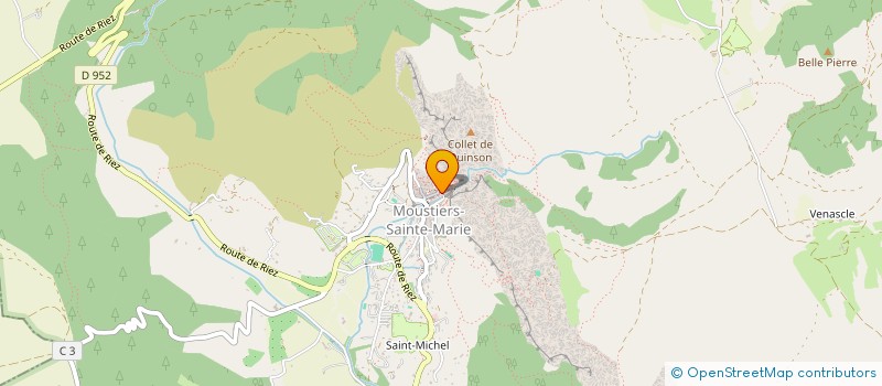 localisation de l'entreprise IND BONDIL JEAN PIERRE ISABELLE PHILIPPE  MOUSTIERS-SAINTE-MARIE