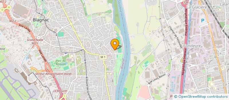 localisation de l'entreprise IND BOURDENX - MONNERET  BLAGNAC