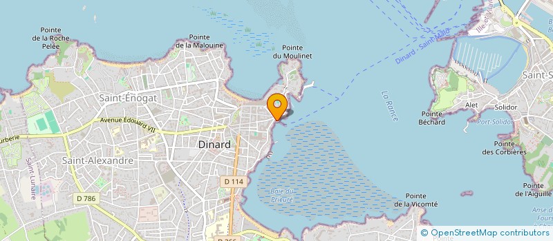 localisation de l'entreprise IND BUCAILLE DE LA BEDOYERE à DINARD