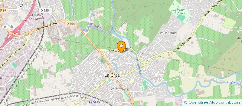 localisation de l'entreprise IND CANO DAVY ET CHANTAL  LA CRAU