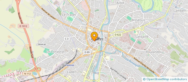 localisation de l'entreprise IND CARRIERE SAULIERES  CASTRES