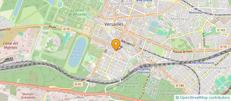 localisation de l'entreprise (IND) CAZALI JEANRENAUD ET CLARISSE à VERSAILLES