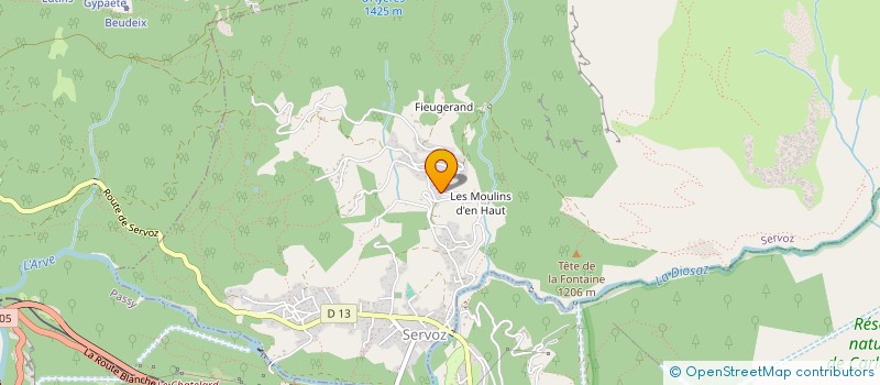 localisation de l'entreprise IND CHANTREL GARNIER  SERVOZ