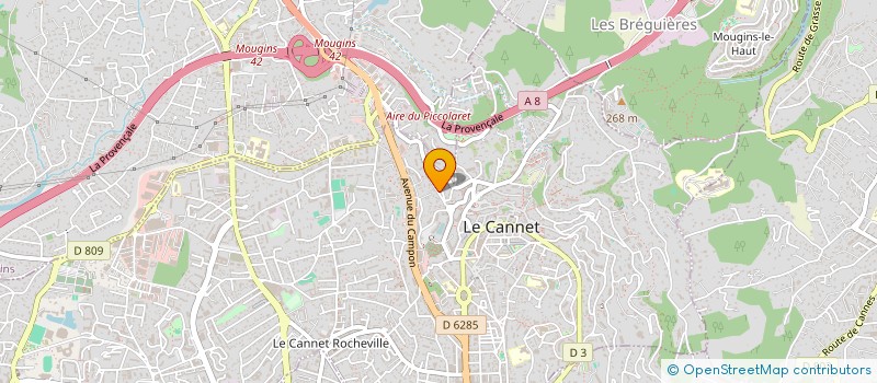 localisation de l'entreprise IND CIRAVEGNA GARCIN à LE CANNET
