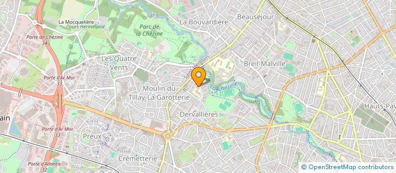 localisation de l'entreprise IND COCAUD BLIN à NANTES