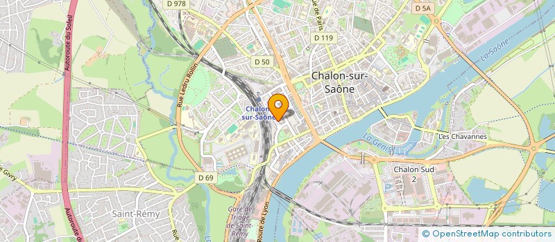 localisation de l'entreprise IND COUENON KEROGUES à CHALON-SUR-SAONE