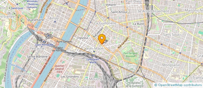 localisation de l'entreprise IND DAUMARD-PERROUSSET  LYON 7EME