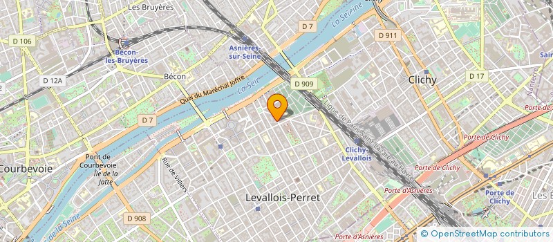 localisation de l'entreprise IND DE DAMPIERRE DE LA PEYRIERE REP PAR à LEVALLOIS-PERRET