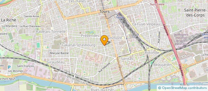 localisation de l'entreprise IND DE FERRIER  TOURS