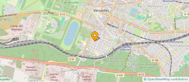 localisation de l'entreprise IND DE LA MORINIERE à VERSAILLES