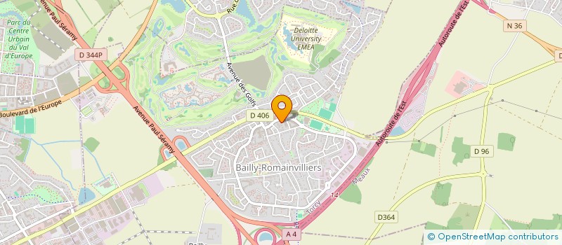 localisation de l'entreprise IND DELATTRE & VALS-FAERBER & VALS-FAERBER  BAILLY-ROMAINVILLIERS