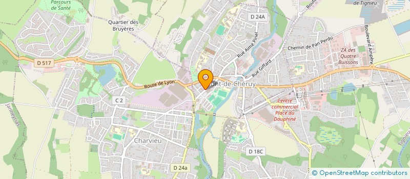 localisation de l'entreprise IND DELAVAUVRE DAMIEN & VINCENT ALEXANDRA  PONT-DE-CHERUY