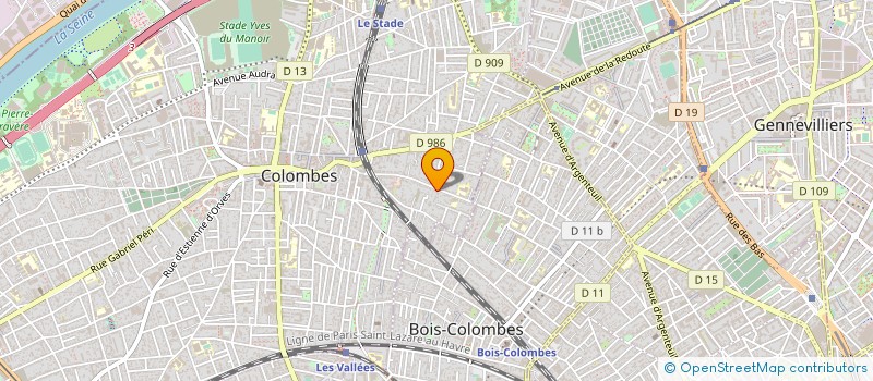 localisation de l'entreprise IND. DENIS REP PAR SA           TOUSSAIN  COLOMBES