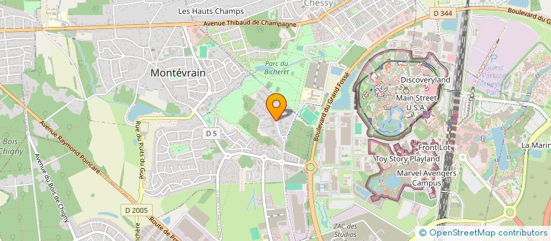 localisation de l'entreprise IND DESVAUX-BOUGET  MONTEVRAIN