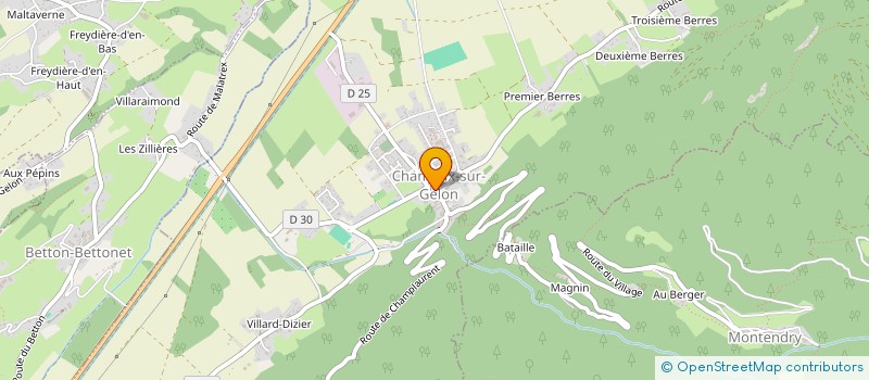 localisation de l'entreprise IND FORNELLI MARYSE & CHRISTOPHE  CHAMOUX-SUR-GELON