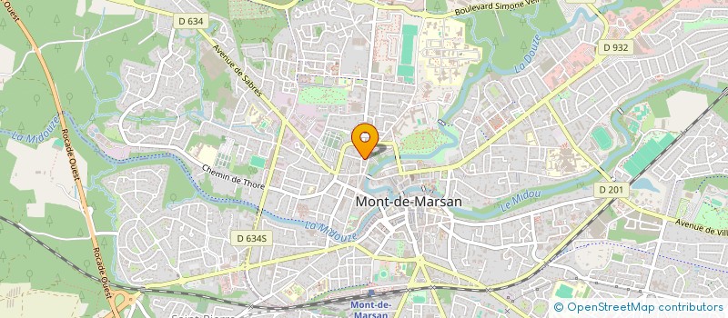 localisation de l'entreprise IND FOURN-TUCOULAT  MONT-DE-MARSAN