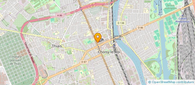 localisation de l'entreprise IND. FRAIOLI REP PAR SA SGTI& à CHOISY-LE-ROI