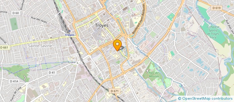 localisation de l'entreprise IND GAUTHIER & GRAILLOT à TROYES