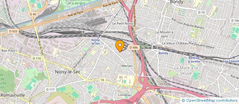 localisation de l'entreprise IND GENDRON ROUSSIERE à NOISY-LE-SEC