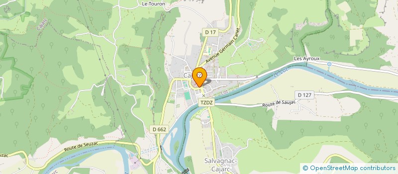 localisation de l'entreprise IND GINESTE RAYMOND  CAJARC