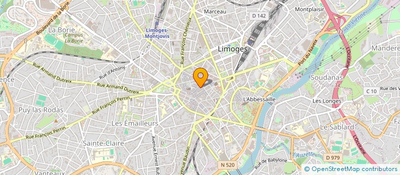 localisation de l'entreprise IND GONCET - THUILIER à LIMOGES