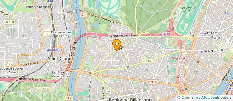 localisation de l'entreprise IND GRIMAUD à BOULOGNE-BILLANCOURT