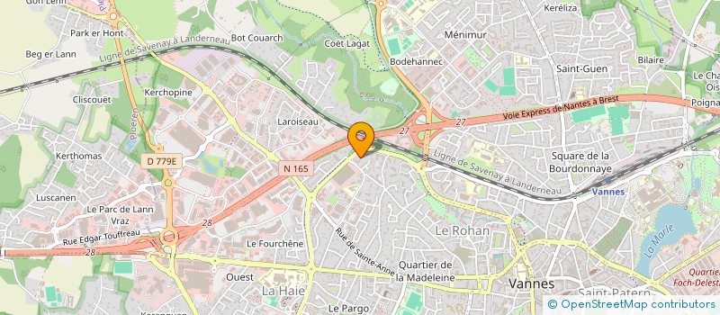 localisation de l'entreprise IND GUGUIN-EON à VANNES