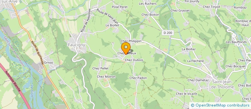 localisation de l'entreprise IND GUILLAUME ANDREA ET GAUD DANIELE  GLIERES-VAL-DE-BORNE