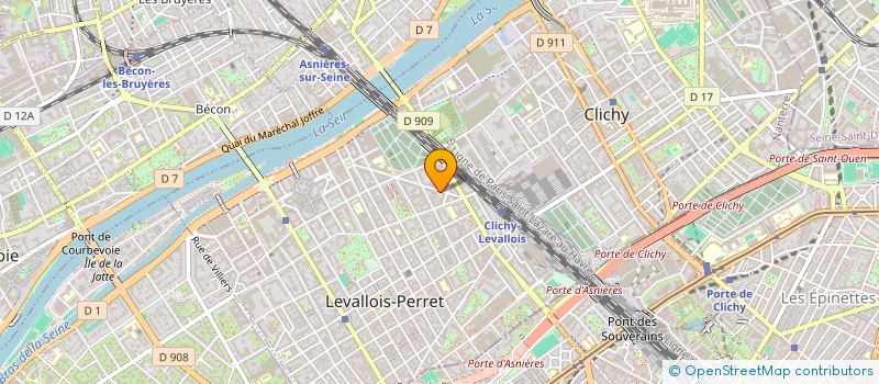 localisation de l'entreprise IND HANNECART à LEVALLOIS-PERRET