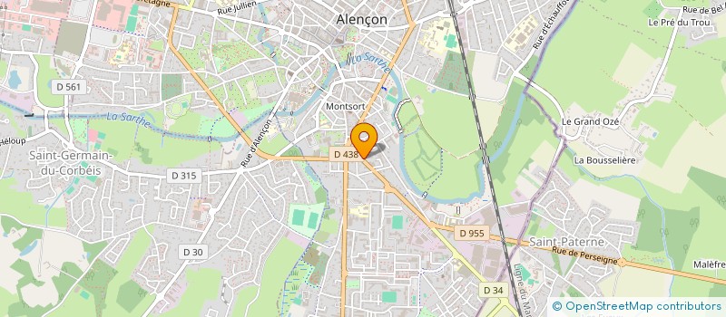 localisation de l'entreprise IND HODECENT à ALENCON