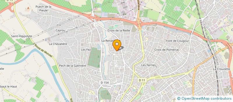 localisation de l'entreprise IND HOTELIERE ET DU TOURISME  BEZIERS