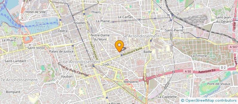 localisation de l'entreprise IND JACQUEMIN GUERCY à MARSEILLE