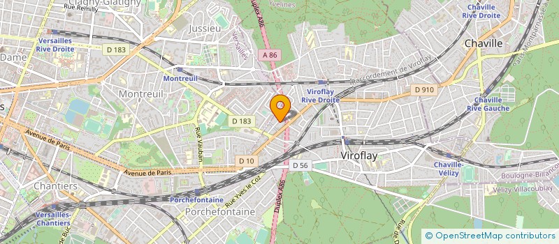 localisation de l'entreprise IND. KLEIN 45 RUE MESLAY 75003  PARIS RE à VIROFLAY