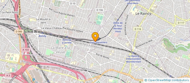 localisation de l'entreprise IND LAEUFFER REP PAR SARL LOGIM 93 à VILLEMOMBLE