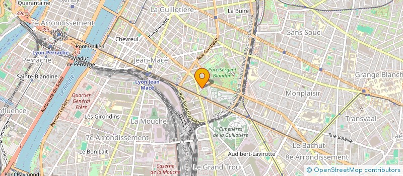 localisation de l'entreprise IND LAROUSSINIE - NICOLAS  LYON