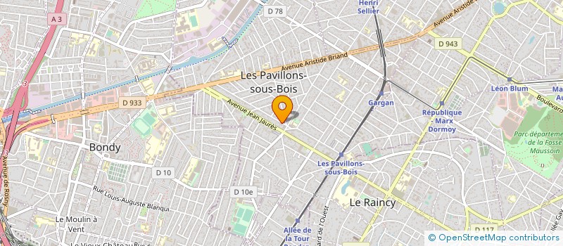 localisation de l'entreprise IND LASSAGNE REP PAR SA CABINET A FERRIE à LES PAVILLONS-SOUS-BOIS