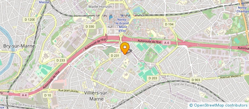 localisation de l'entreprise IND LEBASTARD MORIN  VILLIERS-SUR-MARNE