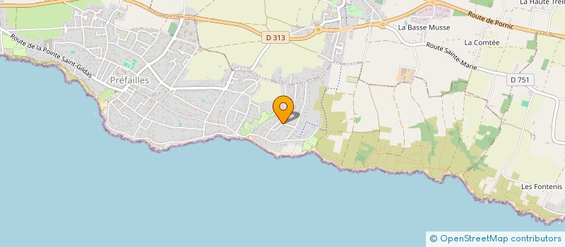 localisation de l'entreprise IND LEGAVE COLAS  PREFAILLES