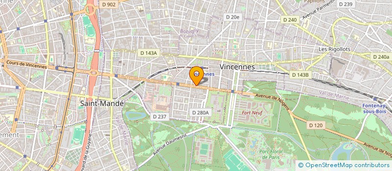 localisation de l'entreprise IND. LEMOUZY à VINCENNES