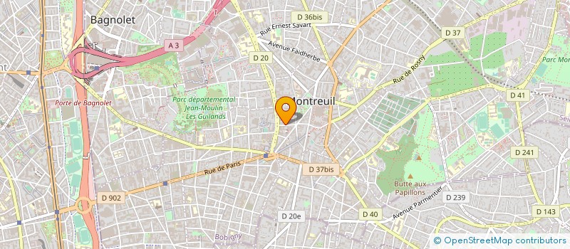localisation de l'entreprise IND. LEMPEREUR REP PAR à MONTREUIL
