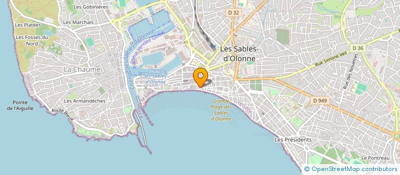 localisation de l'entreprise IND. LES FOUGERES & GELOTIM à LES SABLES D'OLONNE